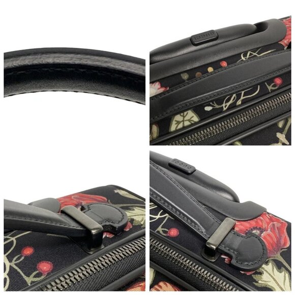 GUCCI Kris Knight Flora Black Red Multi Nylon Leather - Suitcase 1108-072125 - Picture 7 of 14